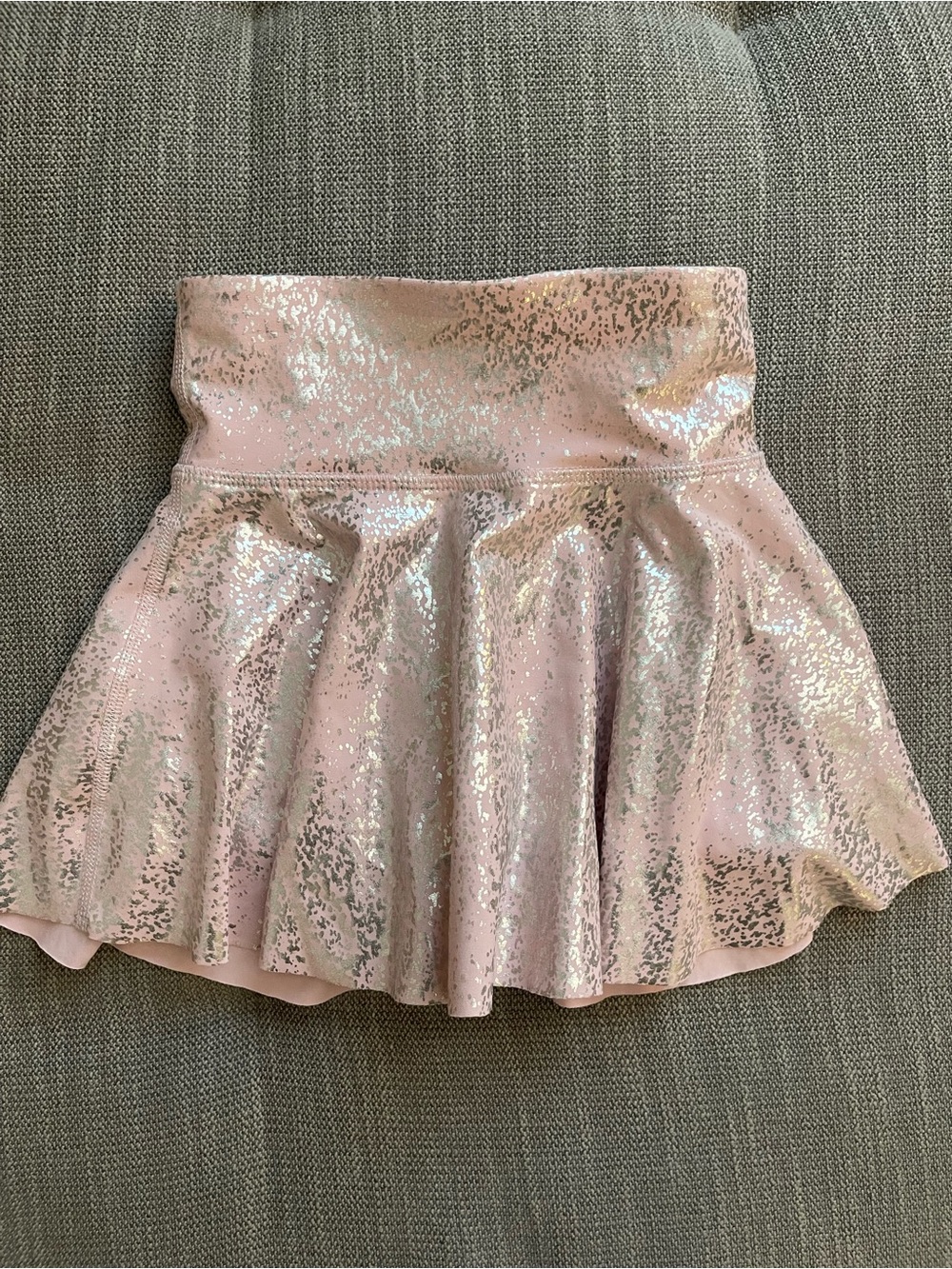 Old Navy Pink Metallic-Accent Powersoft Skirt- Girls Size S